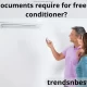 Documents require for free air conditioner