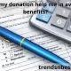 Does my donation help me in avail tax benefits