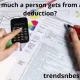 How much a person gets from a tax deduction