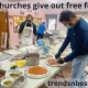 Do churches give out free food