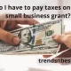 Do I have to pay taxes on my small business grant