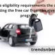 Are the eligibility requirements the same for getting the free car from the giveaway program