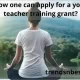 How one can apply for a yoga teacher training grant