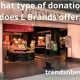 What type of donations does L Brands offer